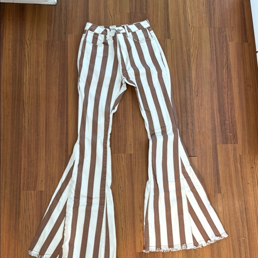 Striped Flare Pants